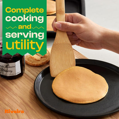 Natural Bamboo Kitchen Utensil Set 6 Piece | Nonstick Safe – UAE
